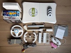 Nintendo Wii Fit System Bundle w/ Console Balance Board Wii Games & Accessories
