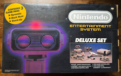 Stack-Up/Gyromite/Duck Hunt Nintendo NES complete box rob post-Deluxe Set system