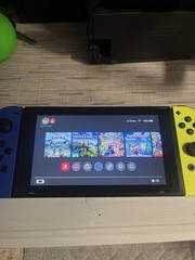 Nintendo Switch V1 Game Console Black/Neon Yellow
