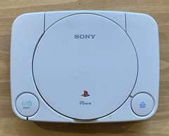 PS1 ~ Mini ~ Gray ~ Console ~ Light Imperfections ~ Cleaned ~ !NICE!