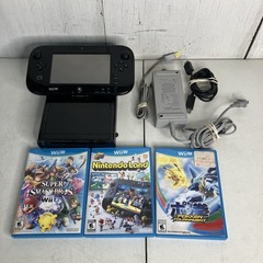Nintendo Wii U 32GB Console Black W/ 3 Games Super Smash Bros Pokken Tournament