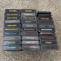 Atari 2600 System Bundle with Console, 30 Games, Joystick, Paddles, and More LOT