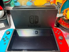 Nintendo Switch 32GB Blue/Red Joy-Con Console TESTED Some Signs Of Normal Use