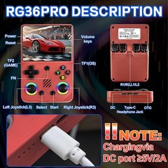 RG36PRO Retro Game Console: 30,000+ Games, Ergonomic Design, 3000mAh Battery