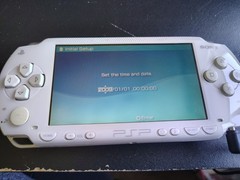 Sony PSP 1000 Ceramic White Handheld Console, Japanese UMD