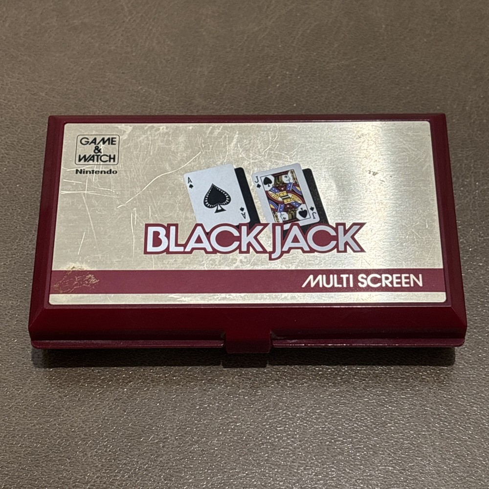 Nintendo Game and Watch Black Jack Handheld BJ-60 Multi-Screen Tested