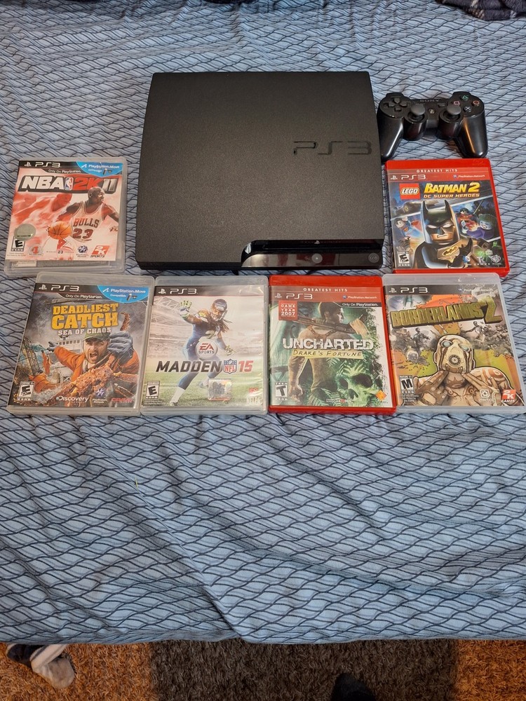 sony playstation 3 slim cech-3001a console