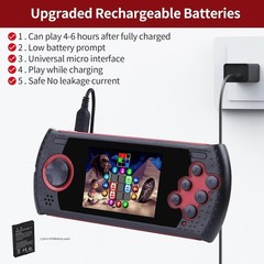 Rechargeable 3-Inch HD Handheld Game for Kids – 230 Educational Games Included