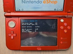 New Nintendo 3DS XL Metallic Red Charger 32GB SD Card | Region Free DUAL IPS