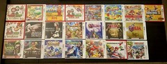 Nintendo New version 3ds XL black console w/ Case game pockets & 21 Game BUNDLE
