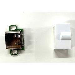 1Pc Fit For Gameboy Advance SP GBA SP USB-C Charging Audio Port Mod White Insert