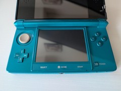 Nintendo 3DS Handheld Console Aqua Blue Region Free Console (No Stylus/Charger)