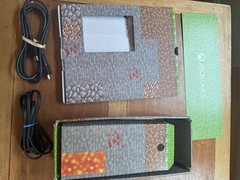 Xbox one s Minecraft limited edition with box and inserts bonus Minecraft disc