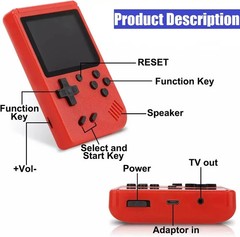 Classic Retro Video Pocket Games Console Lcd Screen Built-in 400 Handheld
