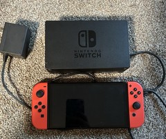 Nintendo Switch Console Red/Black w/ Dock & Power Adapter, HDMI Handheld