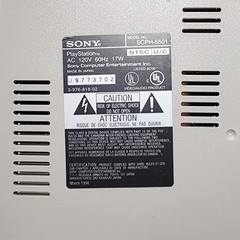 SONY PLAYSTATION 1 GAMING CONSOLE SCPH-5501 GRAY RETRO 1ST EDITION ’98 GAME UNIT