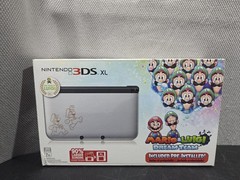 Nintendo 3DS XL Mario & Luigi Dream Team Silver Edition Original Box US Complete
