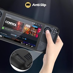 Rugged Flip Case for Steam Deck/Steam Deck OLED – Protective Cover – Black