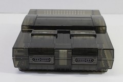 Super Nintendo Transparent Clear Black Console SNES SFC Converted AC Adapter AV