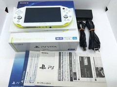 [Exc+] Sony PS Vita Lime Green/White PCH-2000 ZA13 Slim Console Wi-fi w/Box
