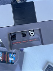 Nintendo NES Original Console W/ Mario Games 1 Controller Gunshot (Tested)