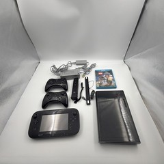 Nintendo Wii U Console Bundle Tested Working Reset 2 Pro Controllers + Game