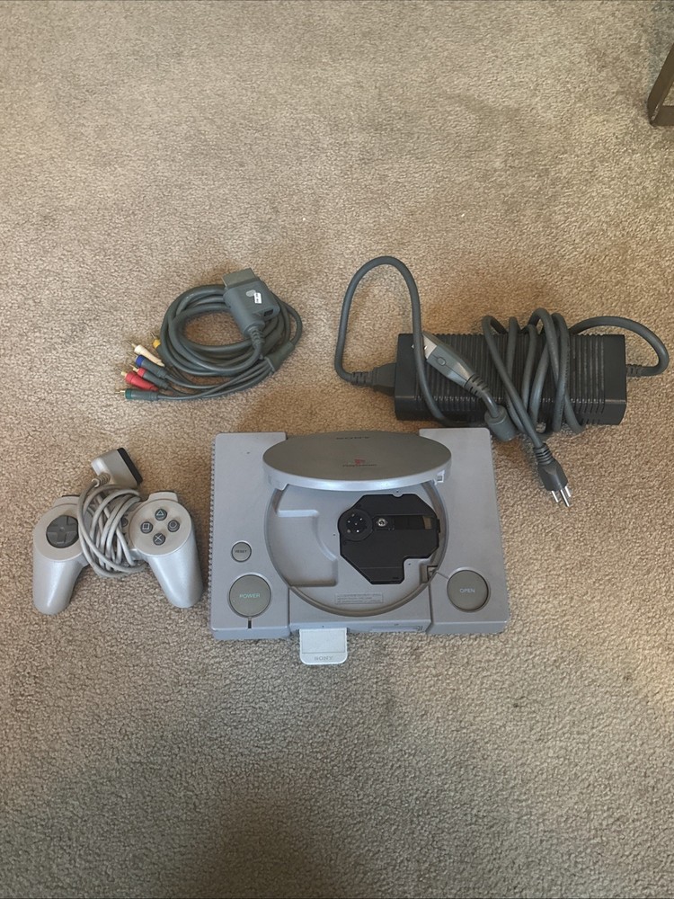 Sony PlayStation 1 SCPH-5501 Console with Controller and Cables