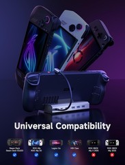 6-in-1 Dock with Gigabit Ethernet & 3 USB 3.0 Ports for Seamless Gaming