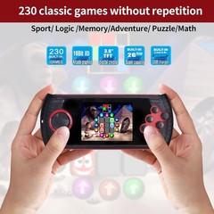 Rechargeable 3-Inch HD Handheld Game for Kids – 230 Educational Games Included