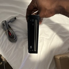 Nintendo Wii Black Console RVL-001 NTSC-U/C Wi-Fi 480p w/ AV Composite Cable
