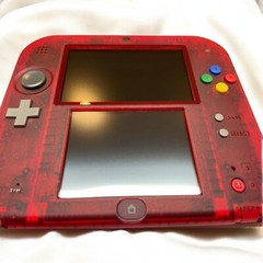 Nintendo 2DS Console Pokemon Clear Red Limited Edition Pocket Monster Fast Ship