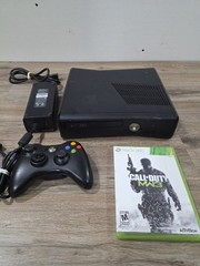 Xbox 360 S Slim Model 1439 Matte Black Console w/ Controller 4GB