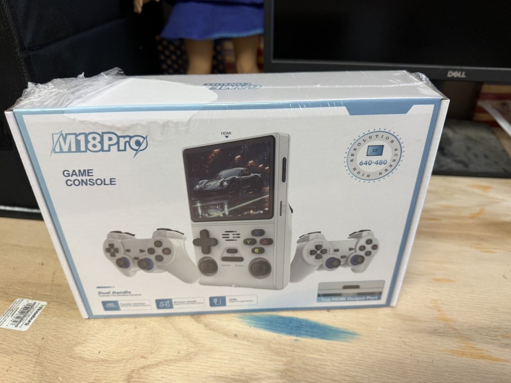 Brand New Sealed M18Pro Game Console Handheld Game, 2 Controllers ￼10000+ Games
