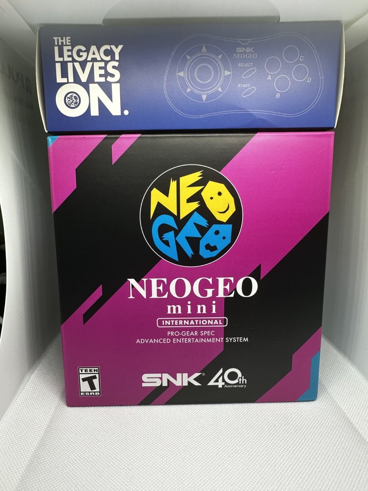 NEOGEO Mini Arcade International Classic Edition SNK 40th + Mini PAD Brand New