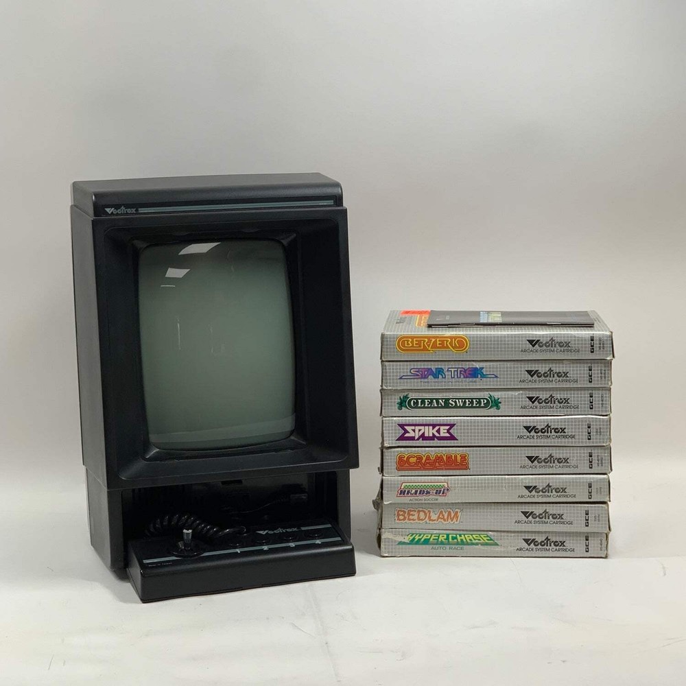 Vectrex HP-3000 Console System 3000 Plus 8 Games