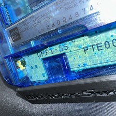 Bandai Wonderswan Clear Blue SW-001 for Parts or Repair