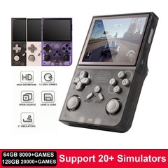 2025 New Upgraded R40S PRO Retro Handheld Game Console, 128GB Mini Video Game