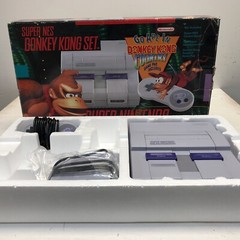 Super Nintendo Donkey Kong Country SNES System Console Missing Parts See Pics