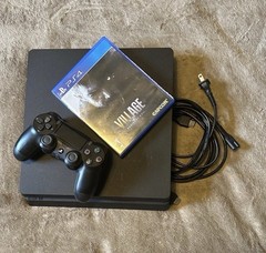 Sony PlayStation 4 Slim 500GB Black Console with Original Controllers and Extras