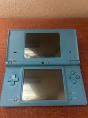 Nintendo DSI Aqua Blue Handheld Console Game System W Stylus And Case No Charger