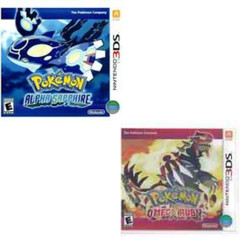Pokemon: Alpha Sapphire + Omega Sapphire 3DS Brand New Bundle Special (2014 RPG)