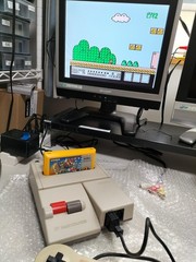 Nintendo New Famicom HVC-101 JP Used 2 controller + Cable Set in stock
