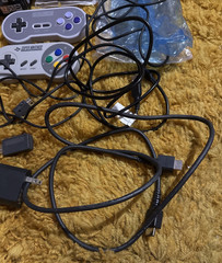 Super Nintendo Super Famicom Edition Classic Mini w/ Box 8bitdo Controllers *Mod
