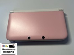 Scratched Nintendo 3DS XL LL Pink White SPR-001 Console