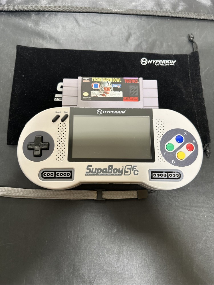 Hyperkin Supaboy SFC Rare (Gray) Color Barely Used TESTED & WORKS W/ Game