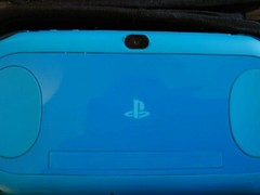 PlayStation Vita Wi-Fi Model PCH-2000 ZA23 Aqua Blue Console + USB ,Pouch Set