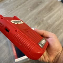 Nintendo Game Boy DMG-01 Red HW-USA-3 Retail Plastic Case Serial Match TESTED