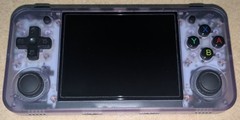 Anbernic RG35XX H Retro Handheld Console Transparent Purple Preloaded Linux