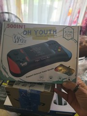 OH YOUTH Joystick Game Console Model X7M-3.5 Inch 500 in 1 Red & Blue New in Box