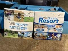 Nintendo Wii Console Wii Sports Resort Wii Remote Plus Bundle Black CIB Box
